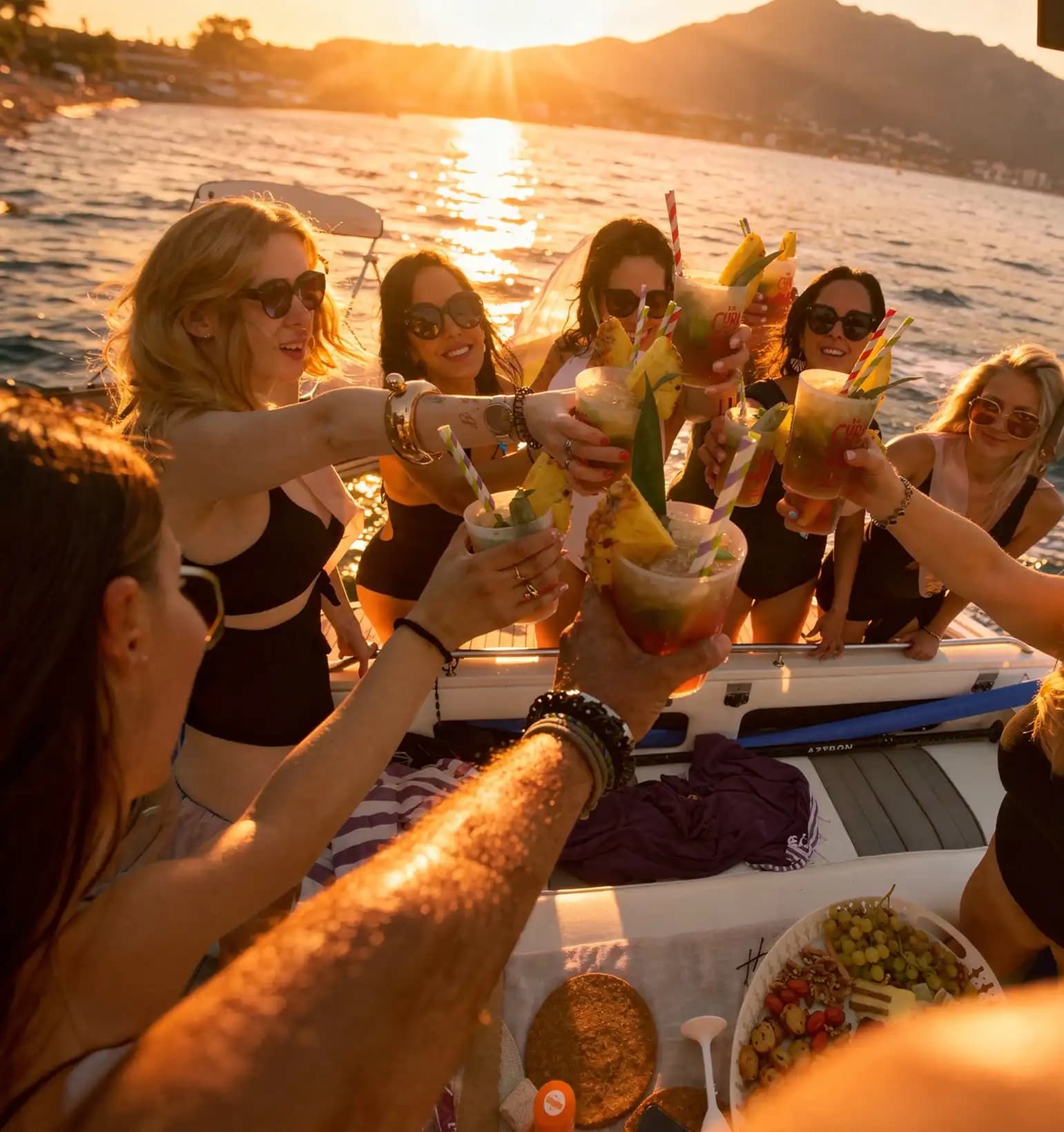 Fiesta en barco